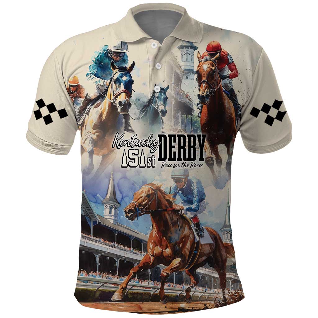 Kentucky Horse Racing Polo Shirt For The Roses LT7