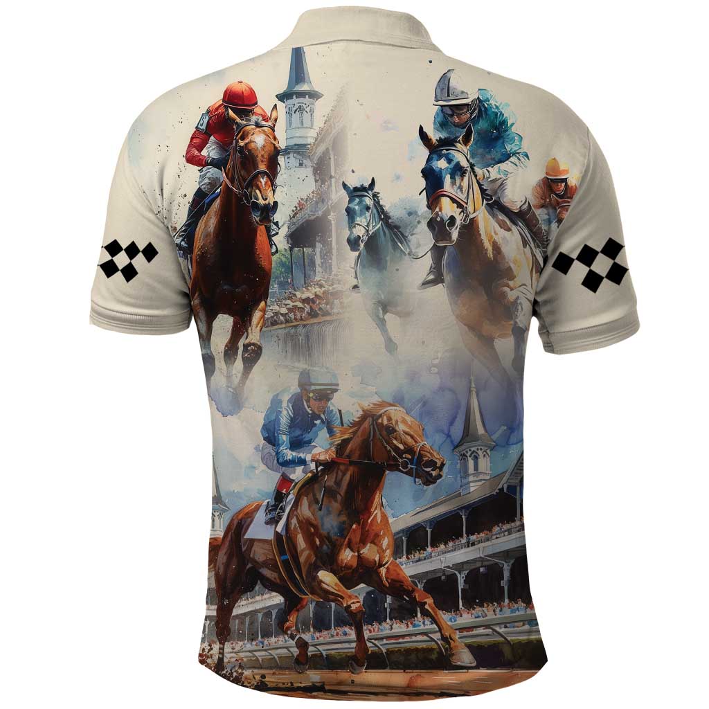 Kentucky Horse Racing Polo Shirt For The Roses LT7