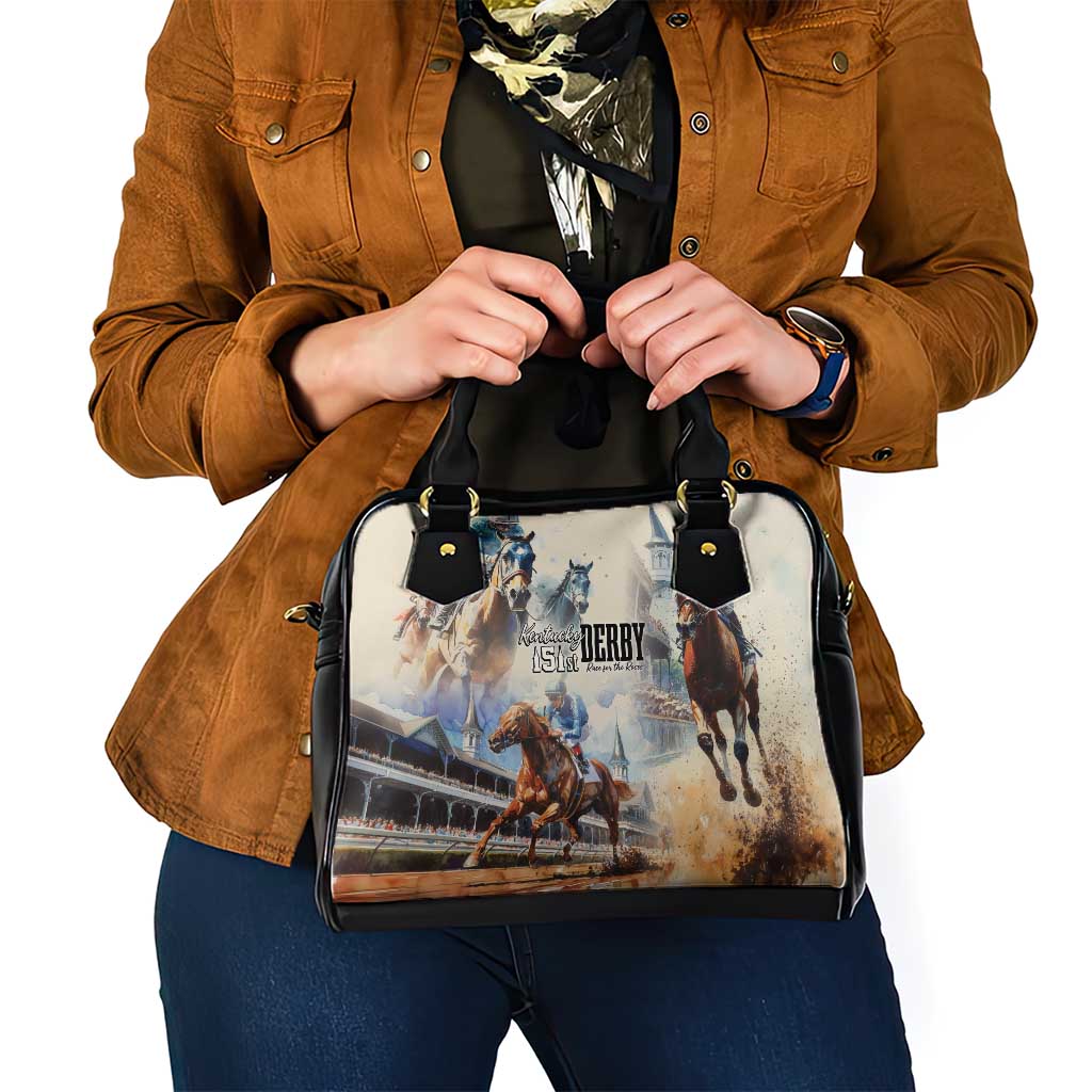 Kentucky Horse Racing Shoulder Handbag For The Roses LT7
