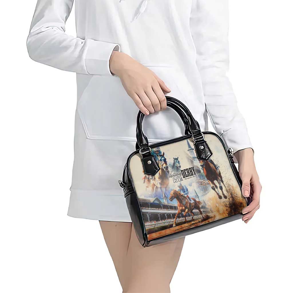 Kentucky Horse Racing Shoulder Handbag For The Roses LT7