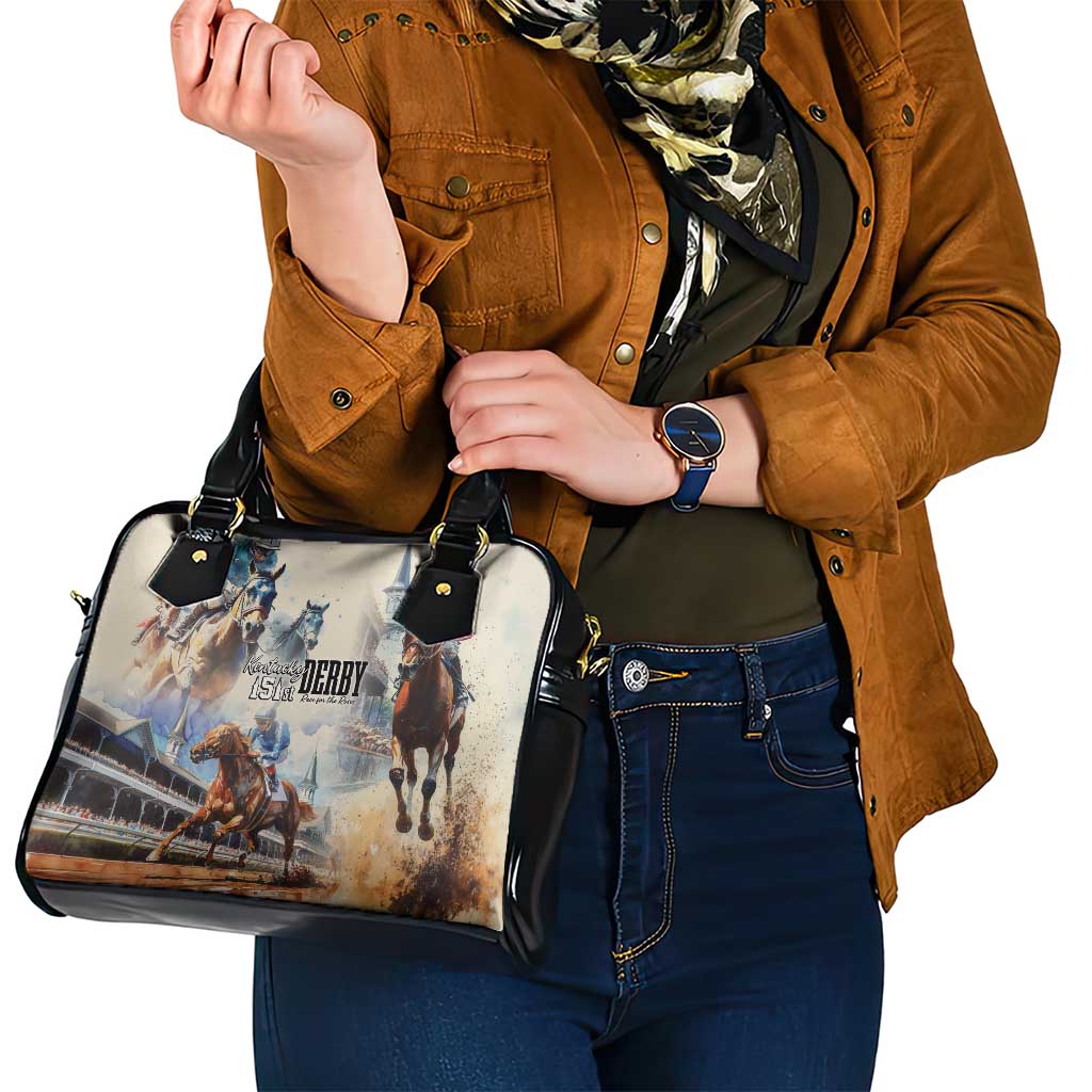 Kentucky Horse Racing Shoulder Handbag For The Roses LT7