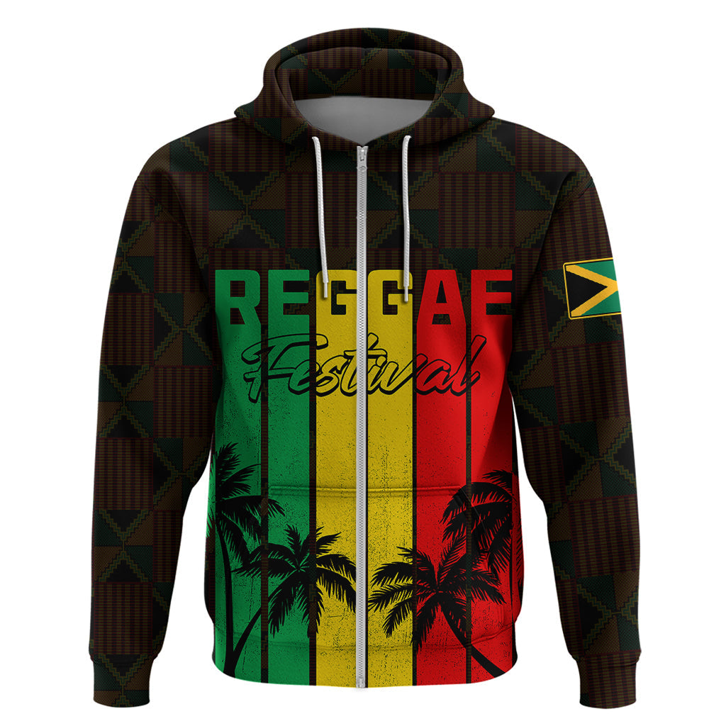Personalised Jamaica Hoodie Reggae Festival Legend Bob Abstract Portrait LT7