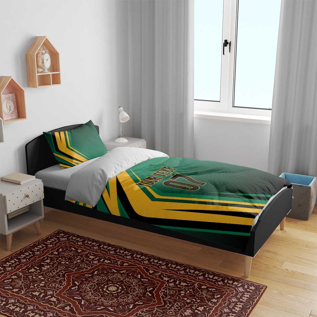 Afro-Jamaican Tropical Palm Personalized Bedding Set LT7