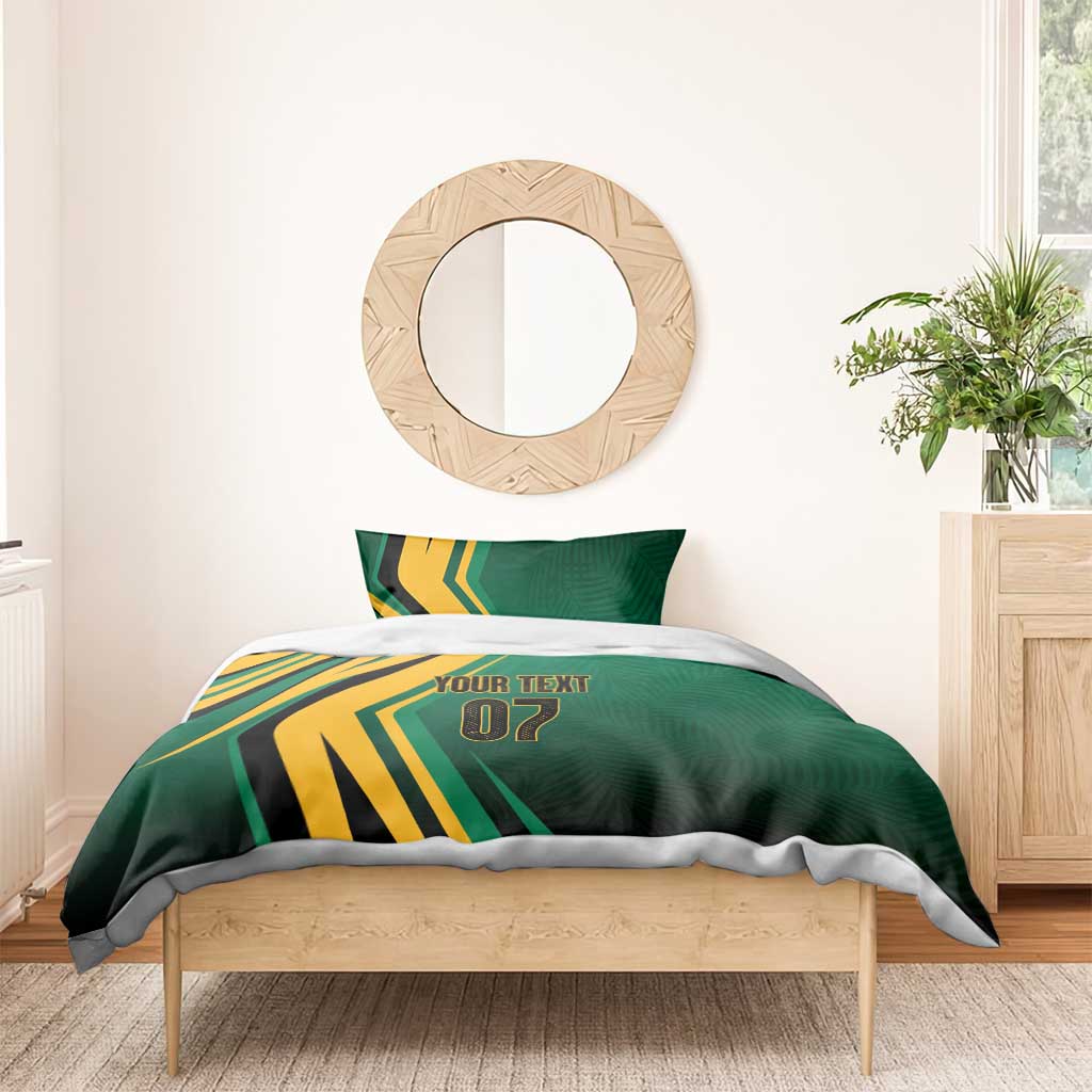 Afro-Jamaican Tropical Palm Personalized Bedding Set LT7