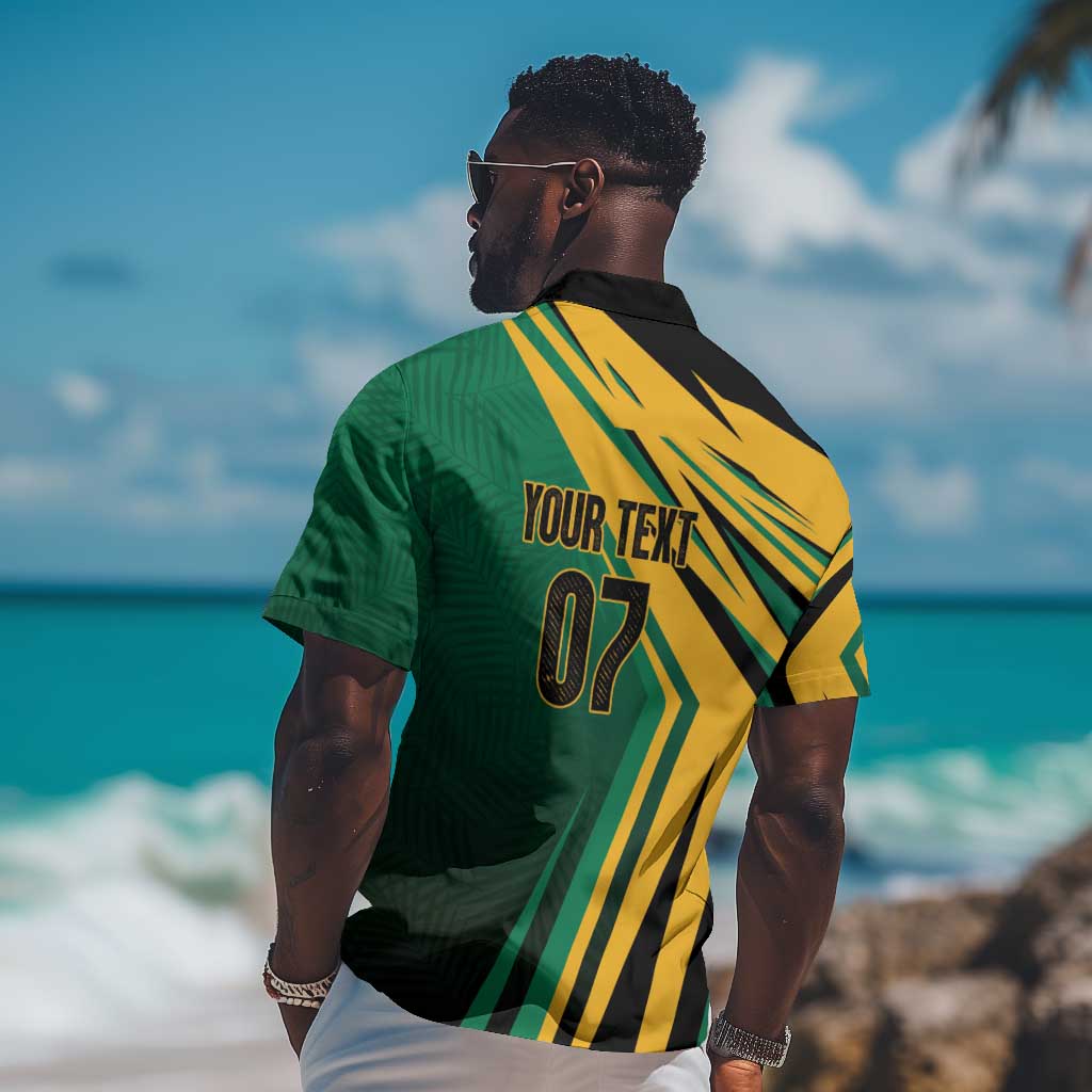 Afro-Jamaican Tropical Palm Personalized Hawaiian Shirt LT7