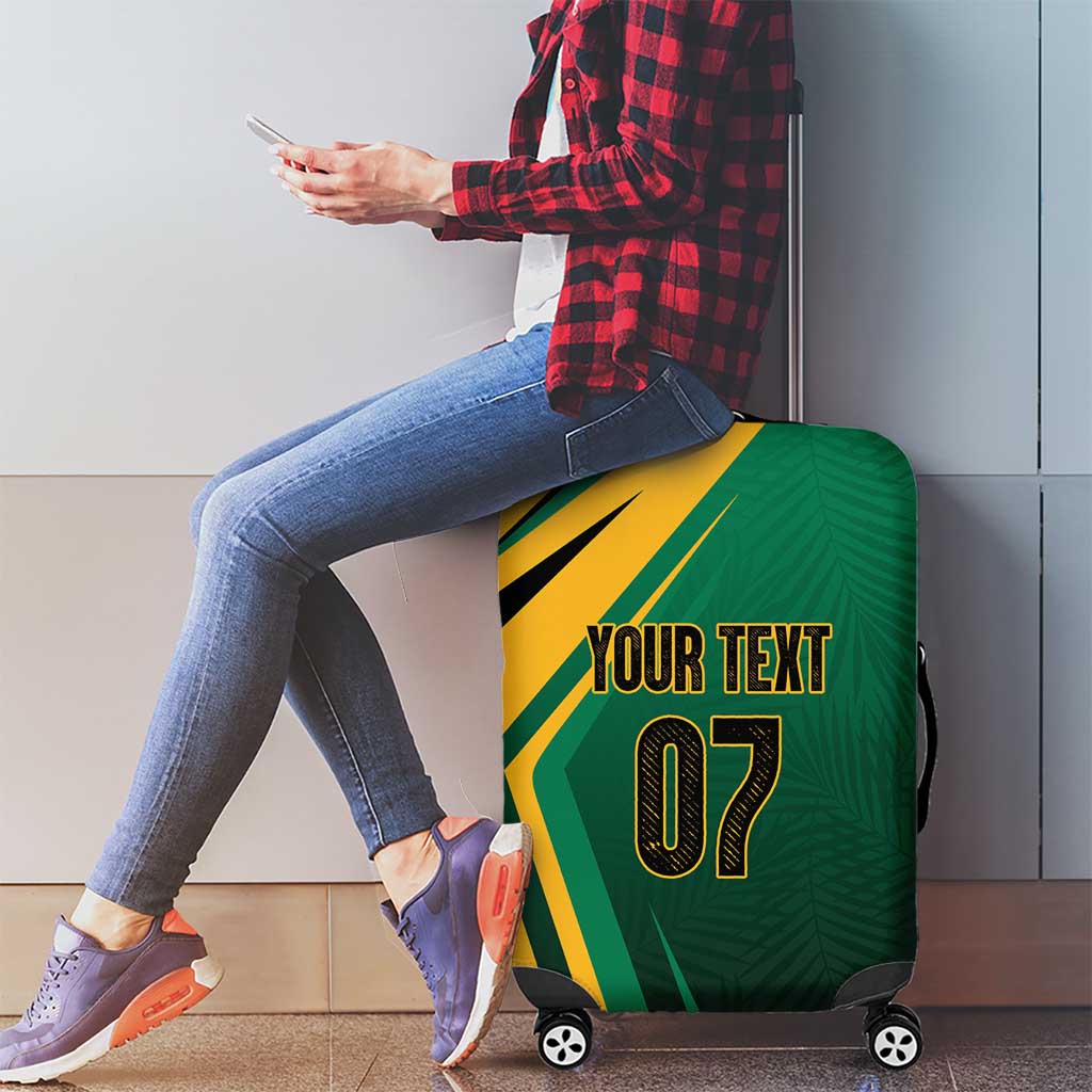 Jamaica Tropical Palm Personalized Luggage Cover LT7