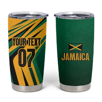 Afro-Jamaican Tropical Palm Personalized Tumbler Cup LT7