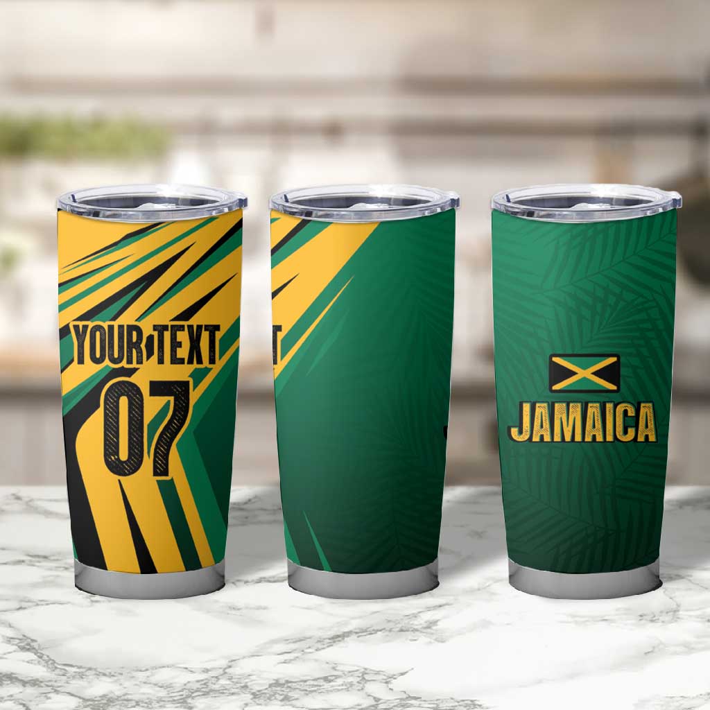 Afro-Jamaican Tropical Palm Personalized Tumbler Cup LT7