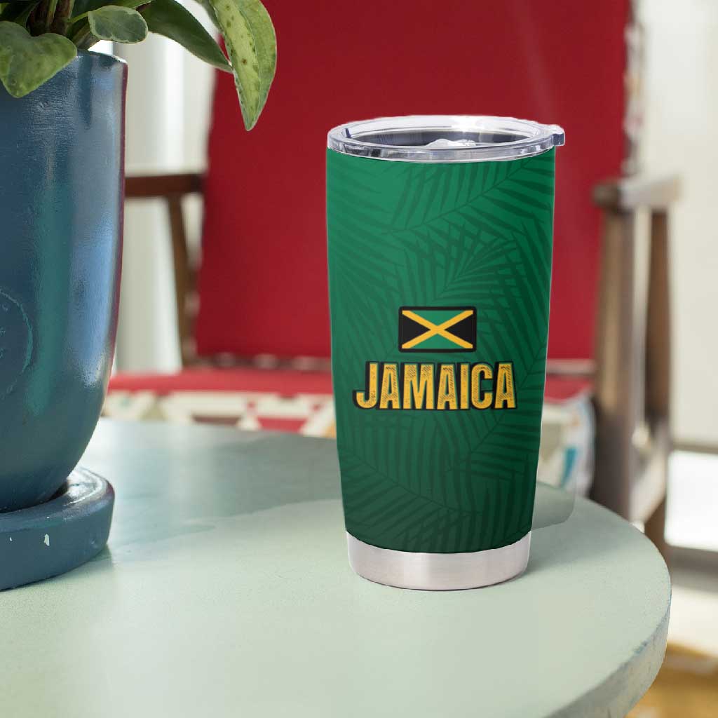 Afro-Jamaican Tropical Palm Personalized Tumbler Cup LT7