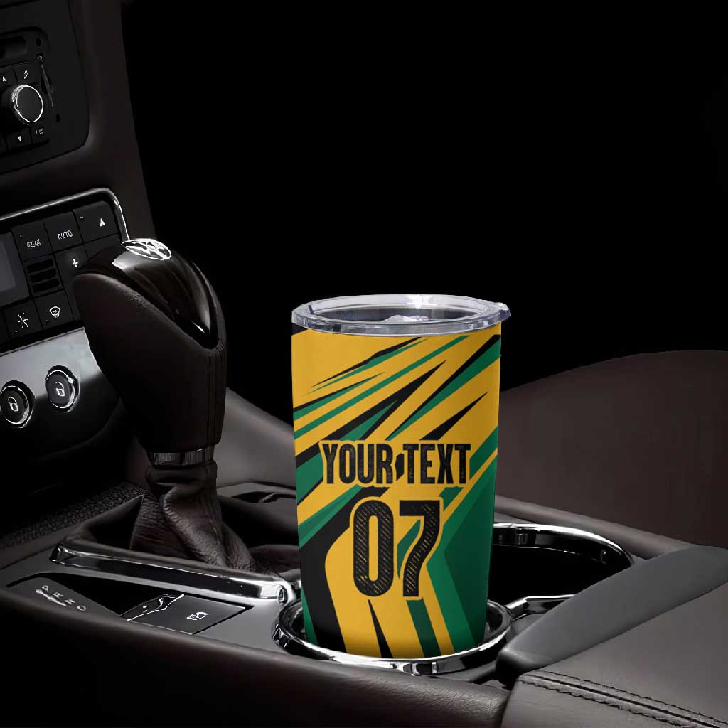 Afro-Jamaican Tropical Palm Personalized Tumbler Cup LT7