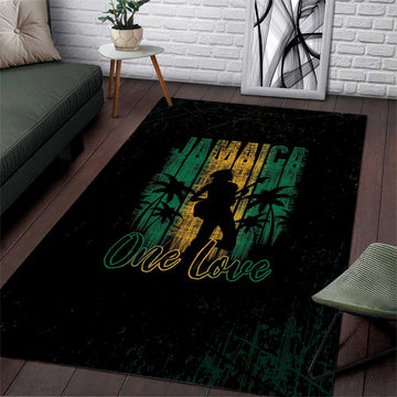 Afro-Jamaican One Love Grunge Area Rug Jamrock LT7