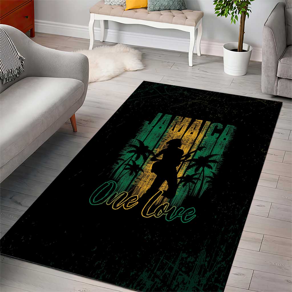 Afro-Jamaican One Love Grunge Area Rug Jamrock LT7