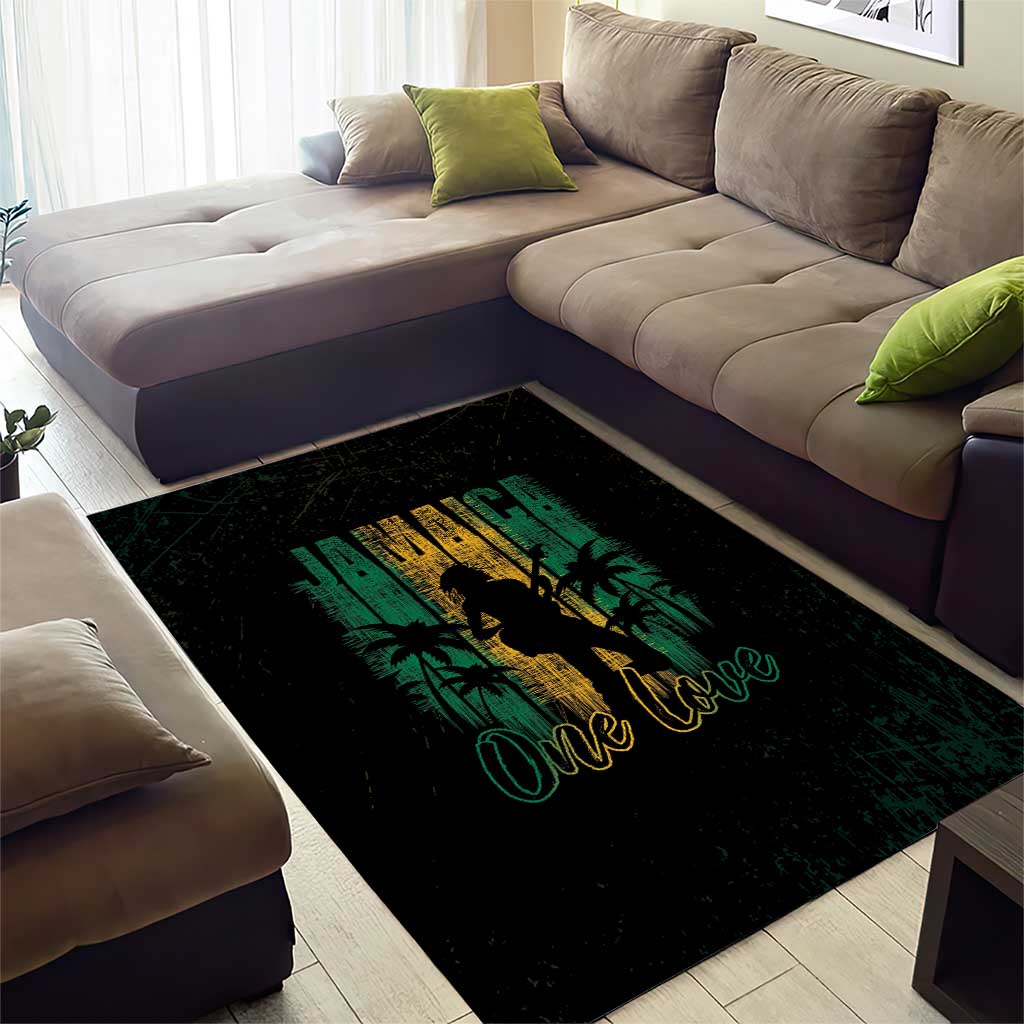 Afro-Jamaican One Love Grunge Area Rug Jamrock LT7