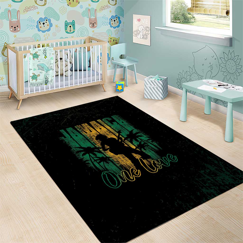 Afro-Jamaican One Love Grunge Area Rug Jamrock LT7