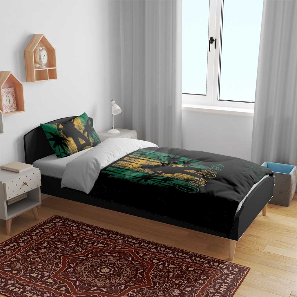Afro-Jamaican One Love Grunge Bedding Set Jamrock LT7