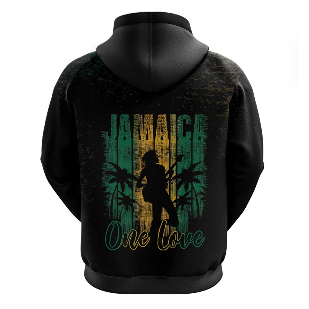 Jamaica One Love Grunge Hoodie Jamrock LT7