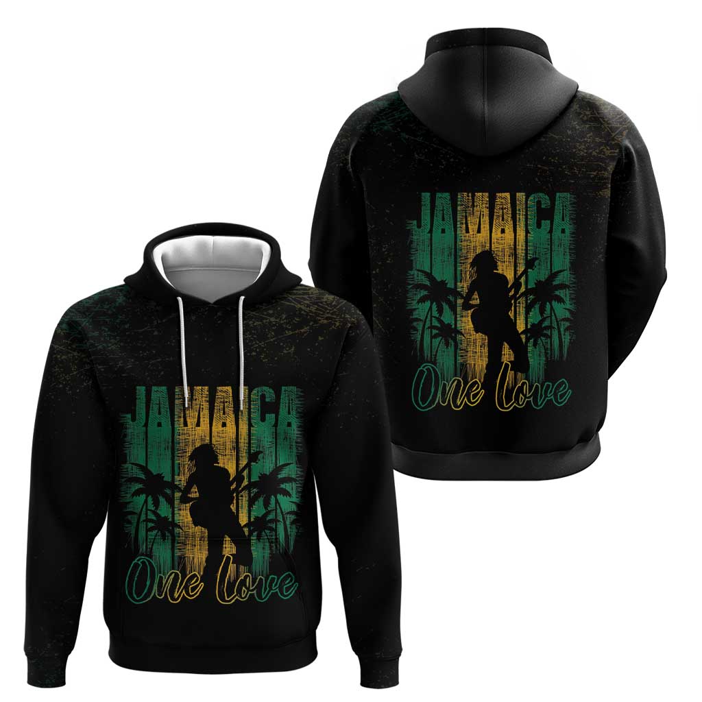 Jamaica One Love Grunge Hoodie Jamrock LT7