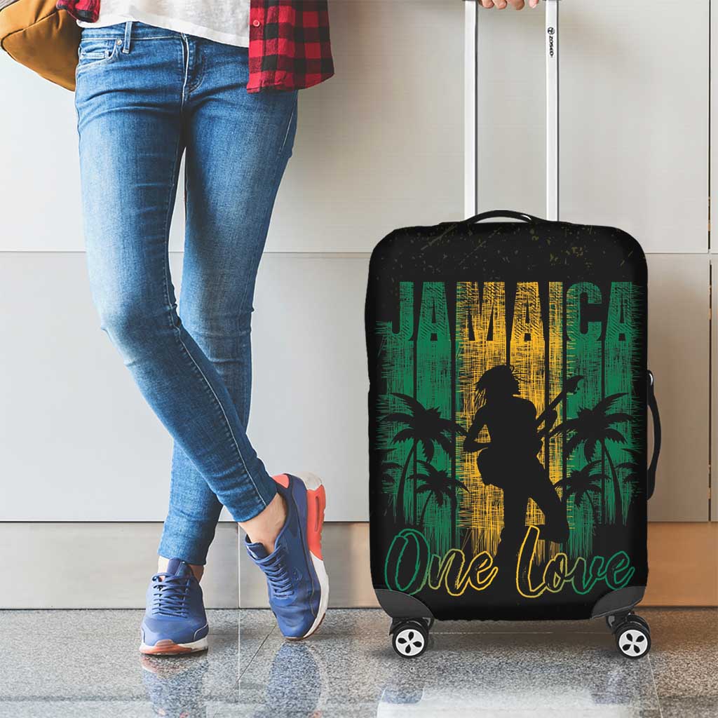Jamaica One Love Grunge Luggage Cover Jamrock LT7