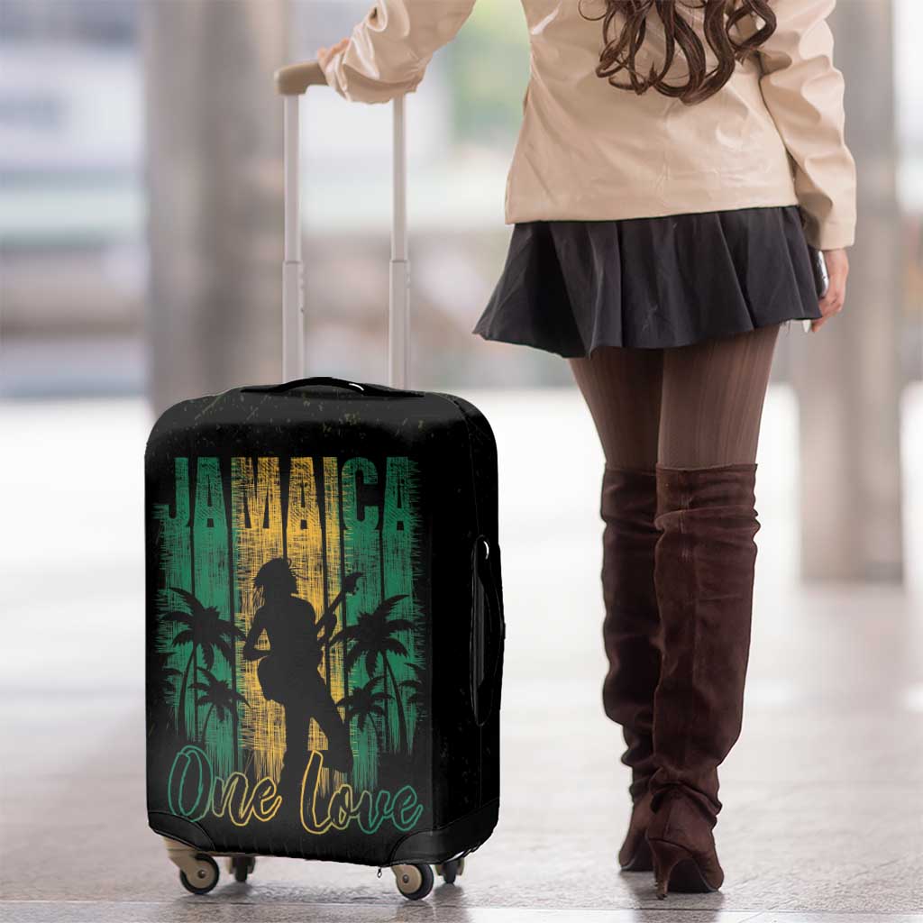 Jamaica One Love Grunge Luggage Cover Jamrock LT7