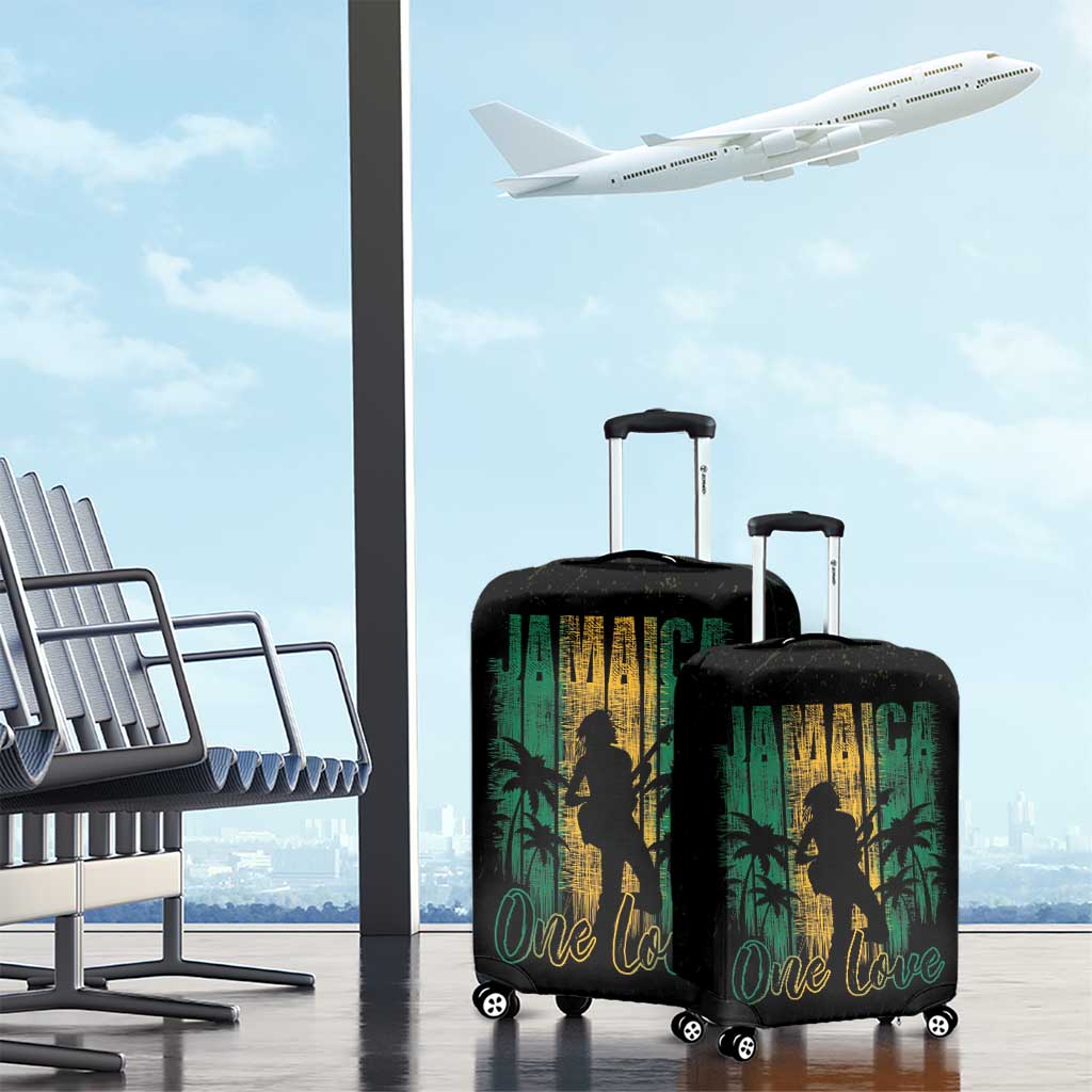 Jamaica One Love Grunge Luggage Cover Jamrock LT7