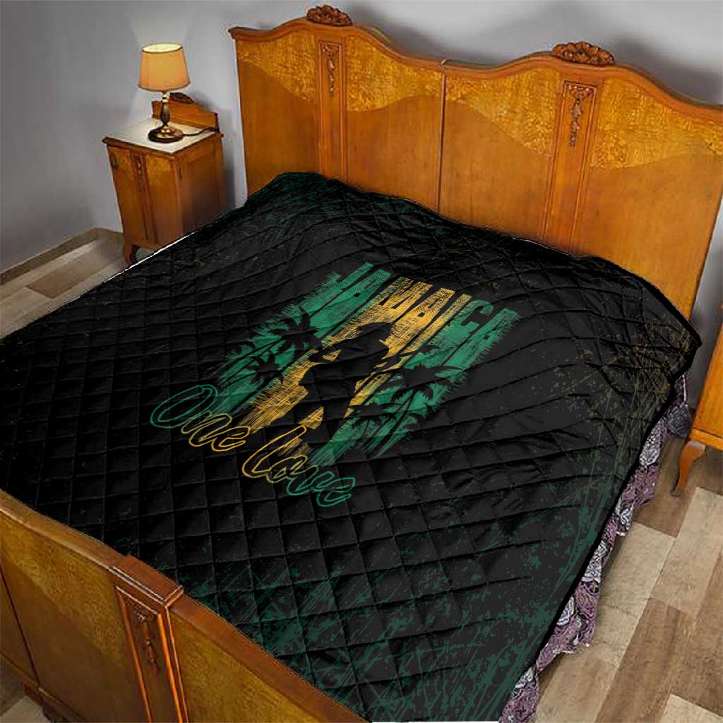 Afro-Jamaican One Love Grunge Quilt Jamrock LT7