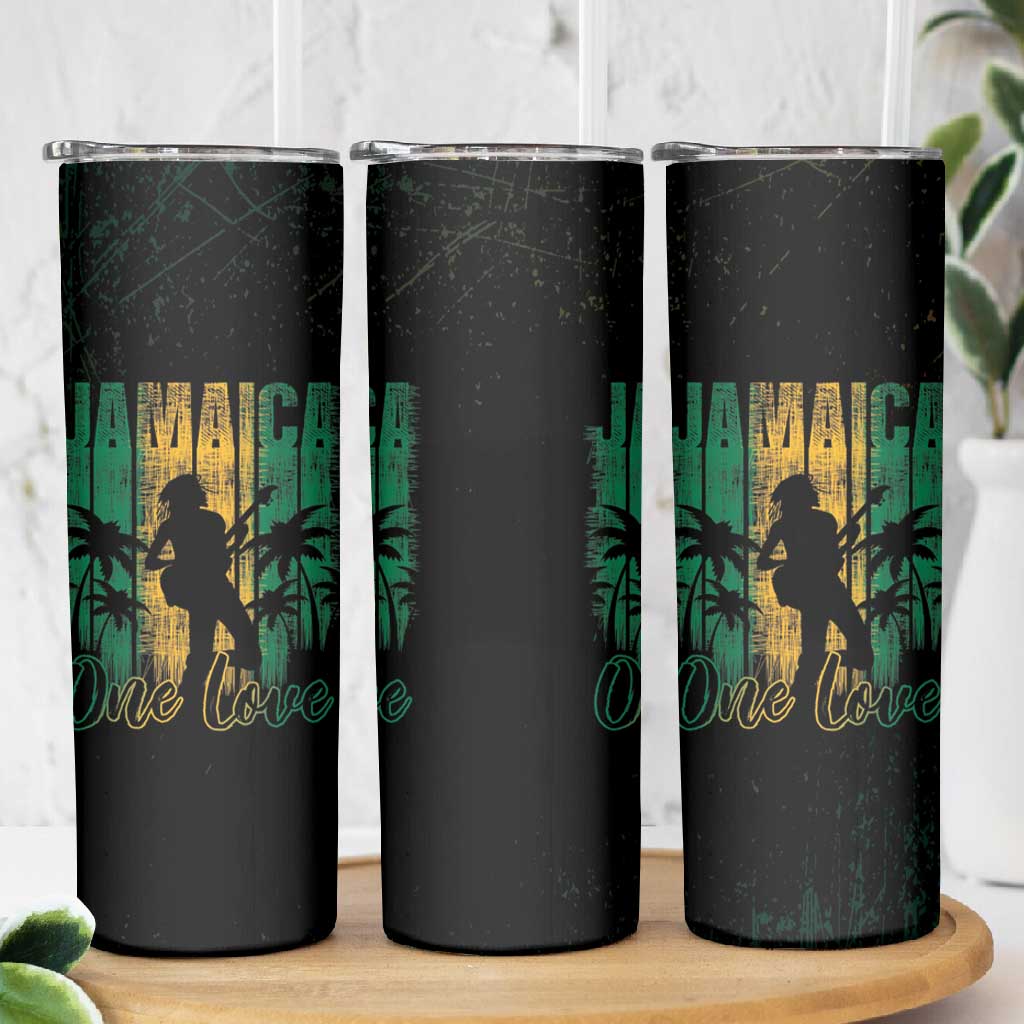 Afro-Jamaican One Love Grunge Skinny Tumbler Jamrock LT7