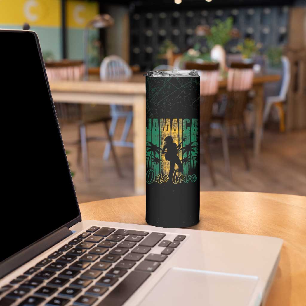 Afro-Jamaican One Love Grunge Skinny Tumbler Jamrock LT7