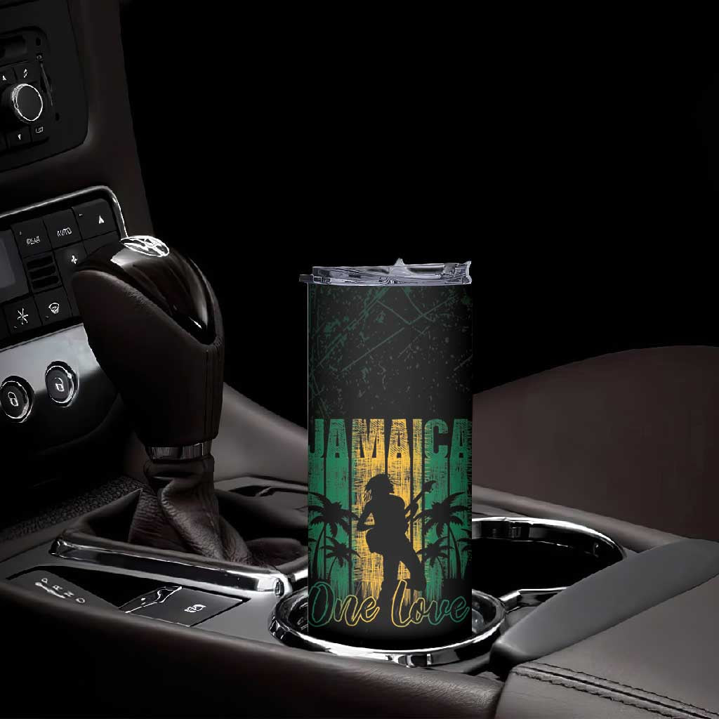 Afro-Jamaican One Love Grunge Skinny Tumbler Jamrock LT7