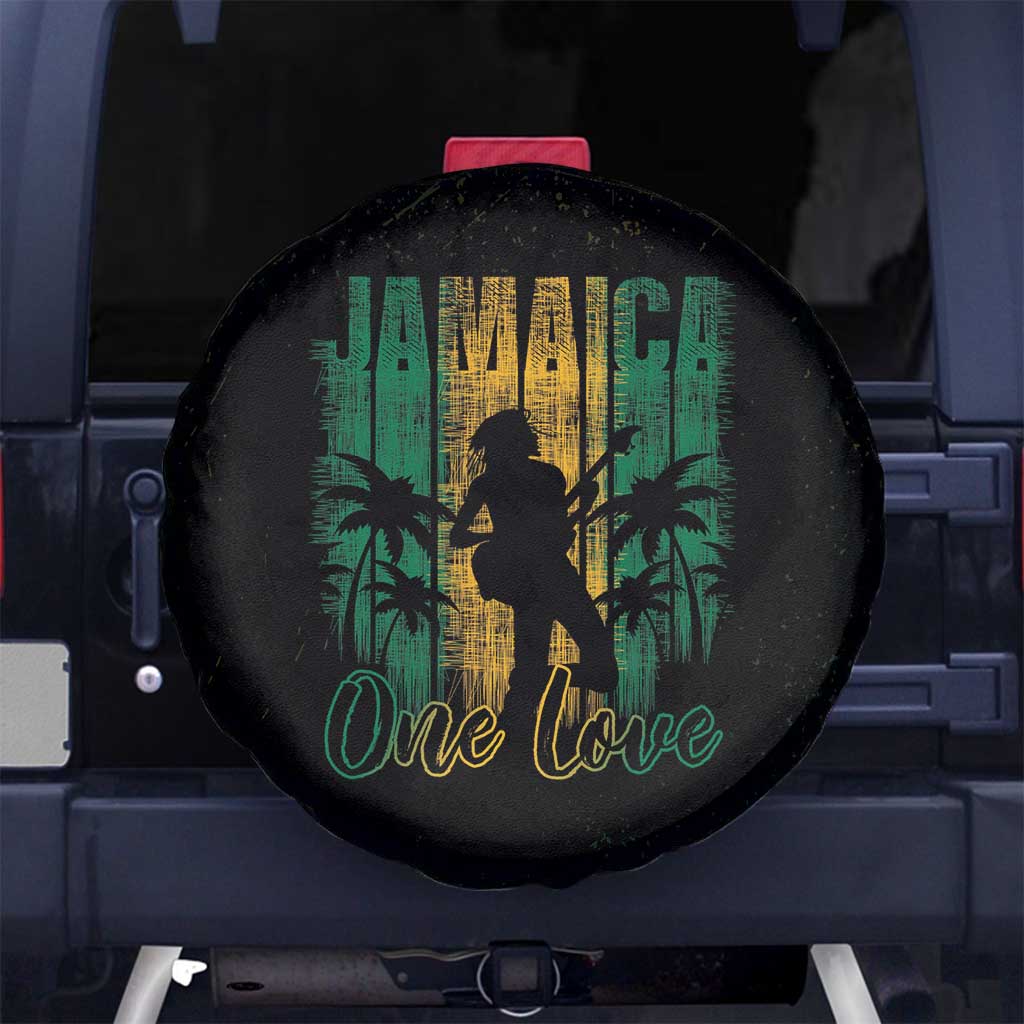 Jamaica One Love Grunge Spare Tire Cover Jamrock LT7