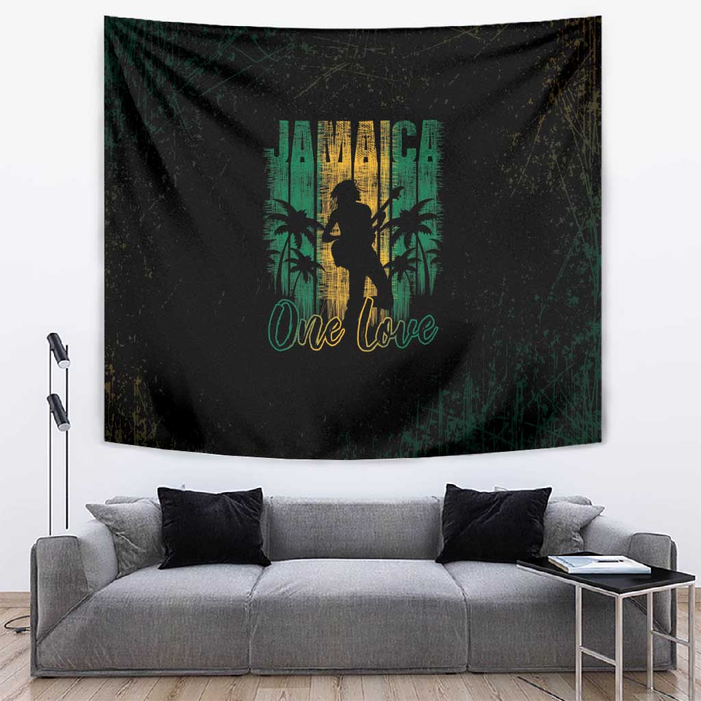 Afro-Jamaican One Love Grunge Tapestry Jamrock LT7