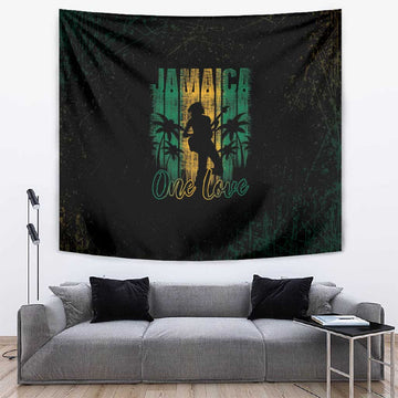 Afro-Jamaican One Love Grunge Tapestry Jamrock LT7