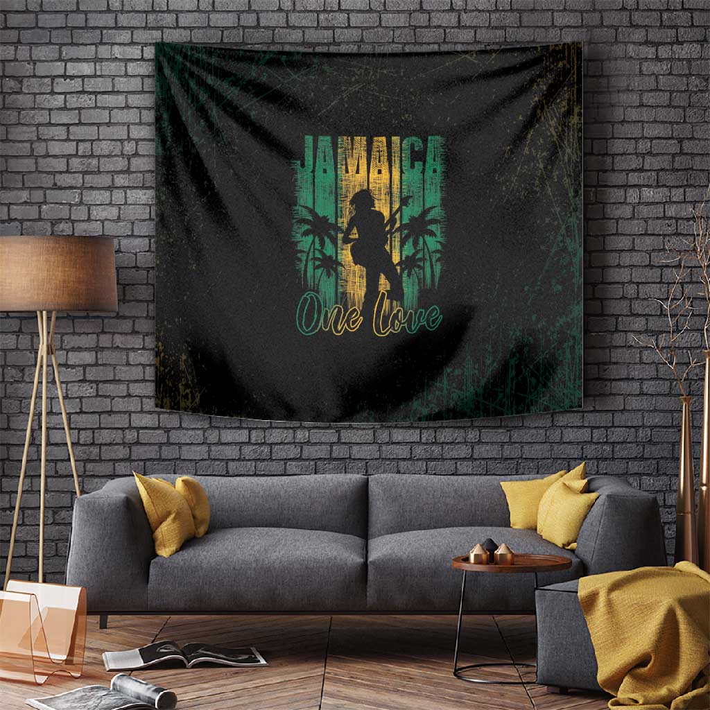 Afro-Jamaican One Love Grunge Tapestry Jamrock LT7