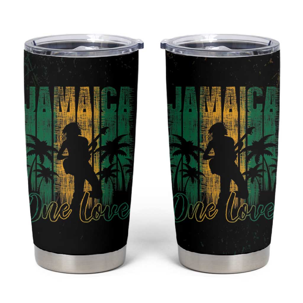 Afro-Jamaican One Love Grunge Tumbler Cup Jamrock LT7