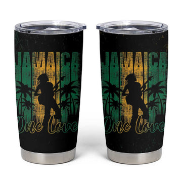 Afro-Jamaican One Love Grunge Tumbler Cup Jamrock LT7