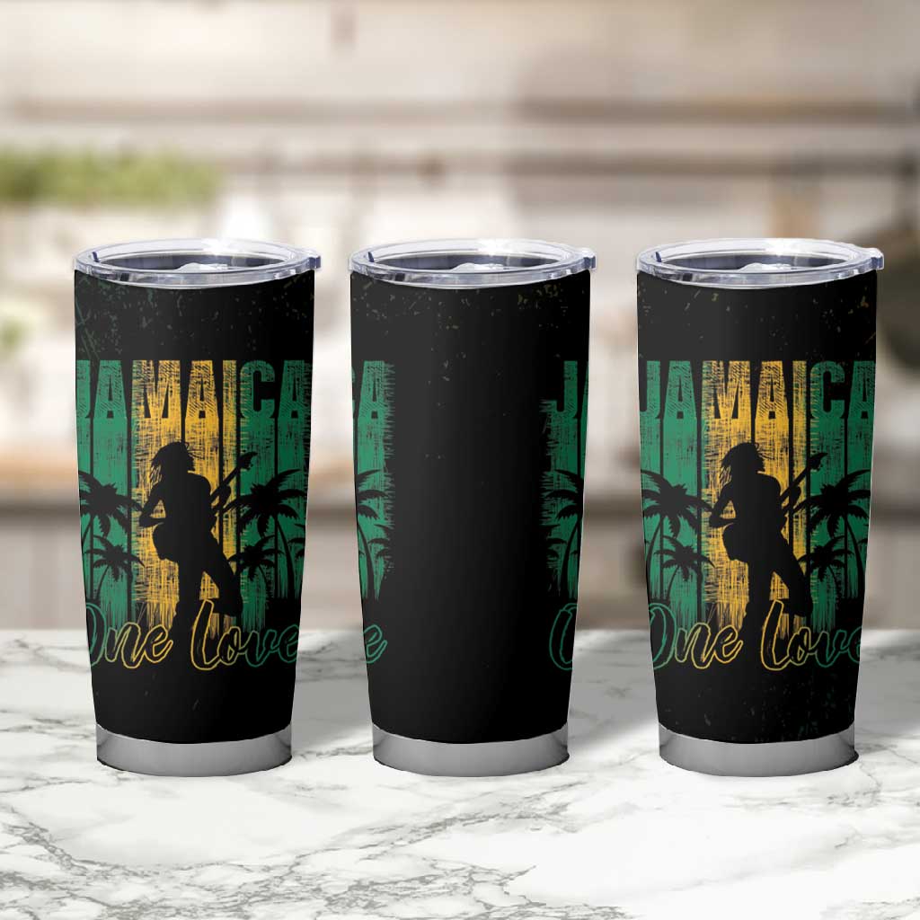 Afro-Jamaican One Love Grunge Tumbler Cup Jamrock LT7