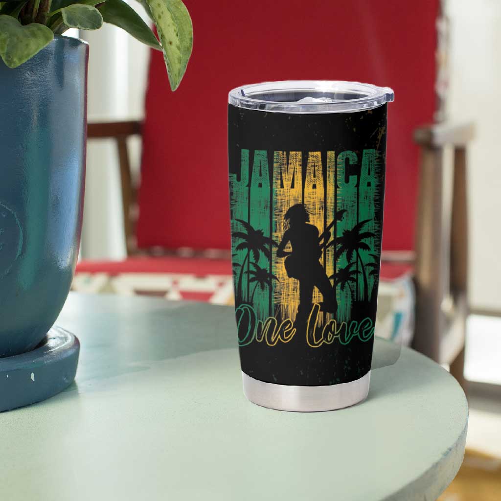 Afro-Jamaican One Love Grunge Tumbler Cup Jamrock LT7