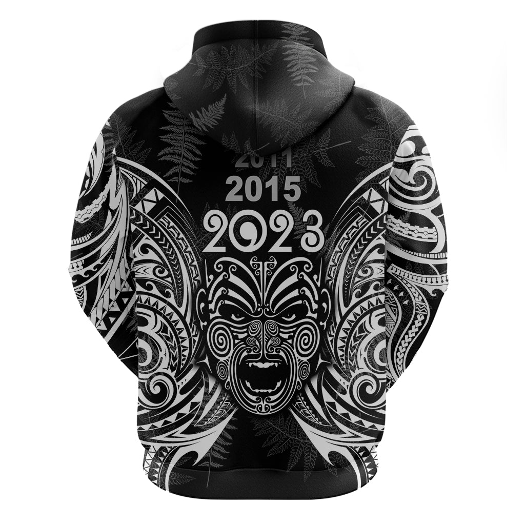 Custom New Zealand Rugby Hoodie 2023 World Cup Aotearoa Haka Face LT7