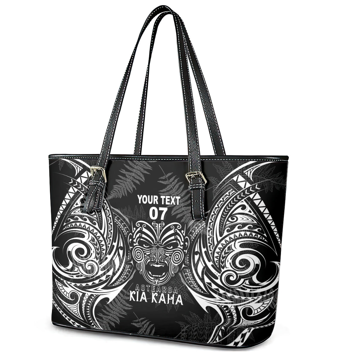 New Zealand Rugby Leather Tote Bag 2023 World Cup Aotearoa Create History LT7