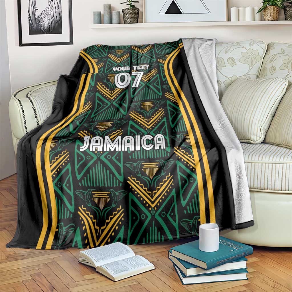 Afro-Jamaica Custom Blanket Reggae Boyz Ethnic Motifs LT7