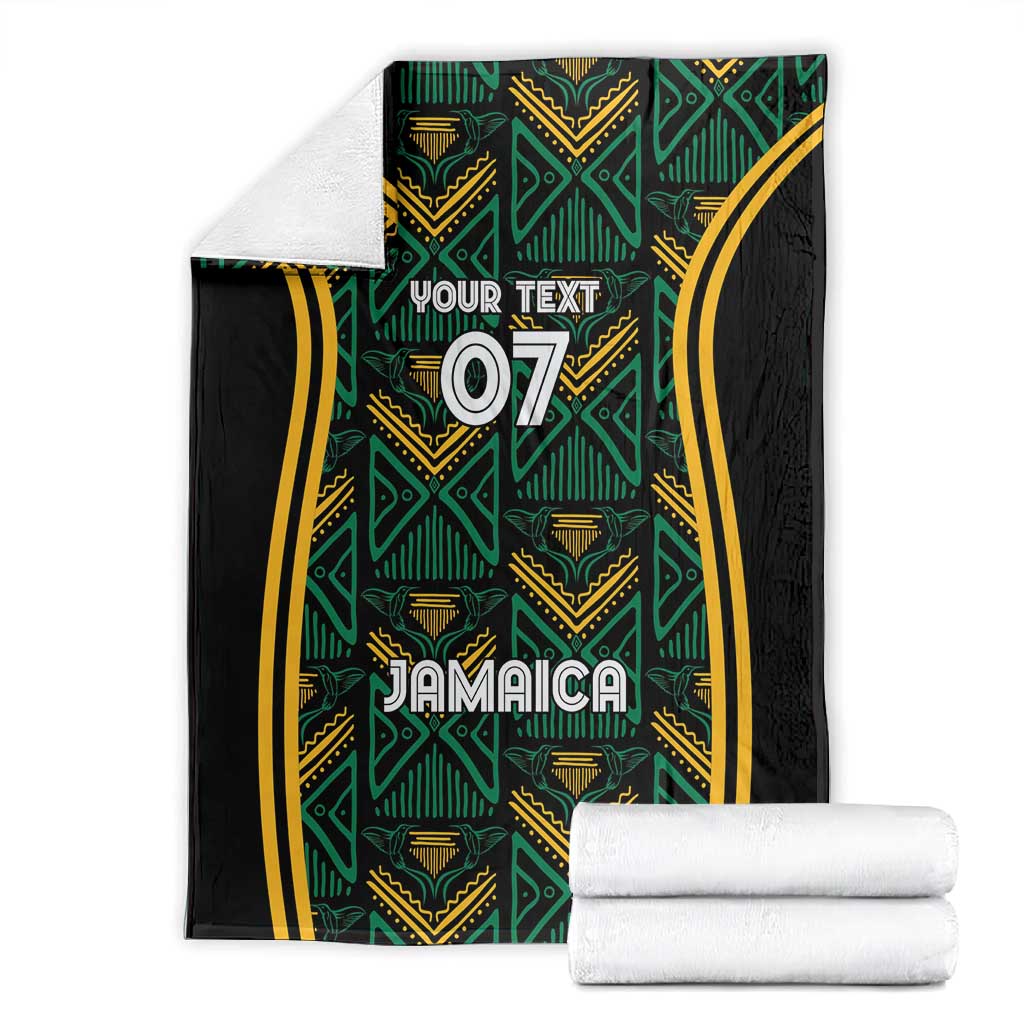 Afro-Jamaica Custom Blanket Reggae Boyz Ethnic Motifs LT7