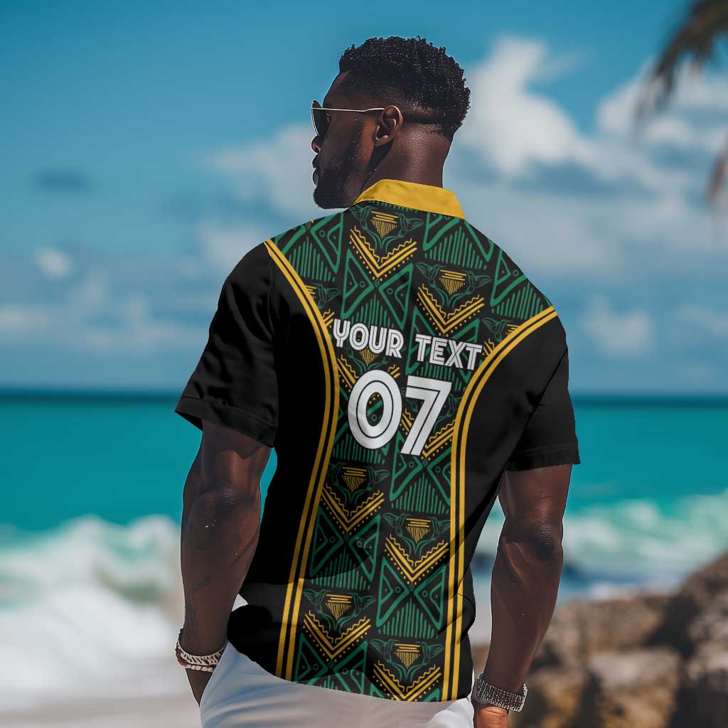 Afro-Jamaica Custom Hawaiian Shirt Reggae Boyz Ethnic Motifs LT7