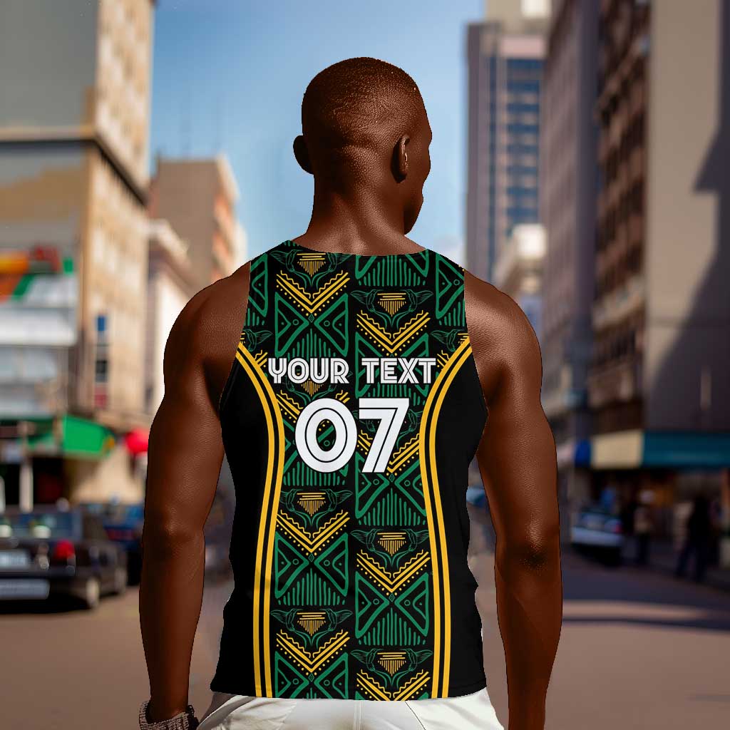 Afro-Jamaica Custom Men Tank Top Reggae Boyz Ethnic Motifs LT7