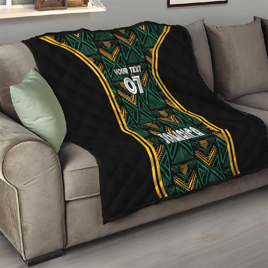 Afro-Jamaica Custom Quilt Reggae Boyz Ethnic Motifs LT7