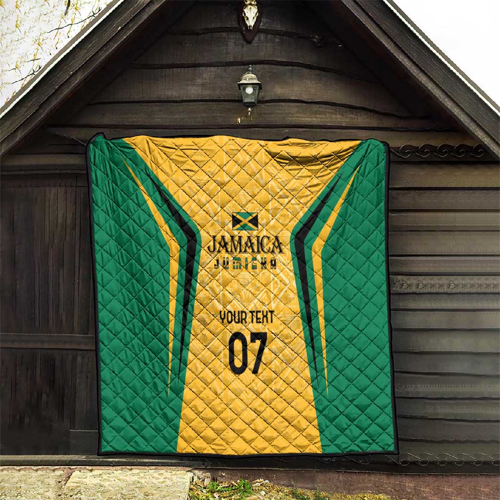 Afro-Jamaica Custom Quilt Golden Ethnic Motifs LT7