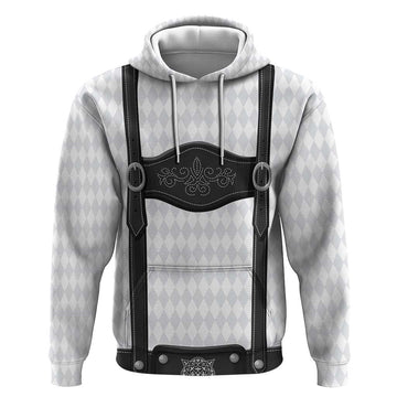 Germany Trachten Lederhose Inspired Hoodie Sable Black LT7