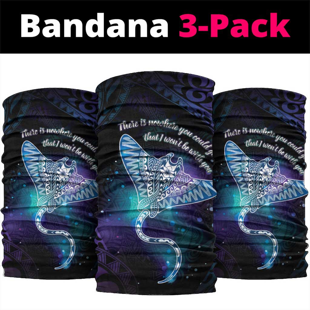 Polynesian Tala Manta Ray Neck Gaiter Nowhere You Could Go That I Won't Be With You LT7