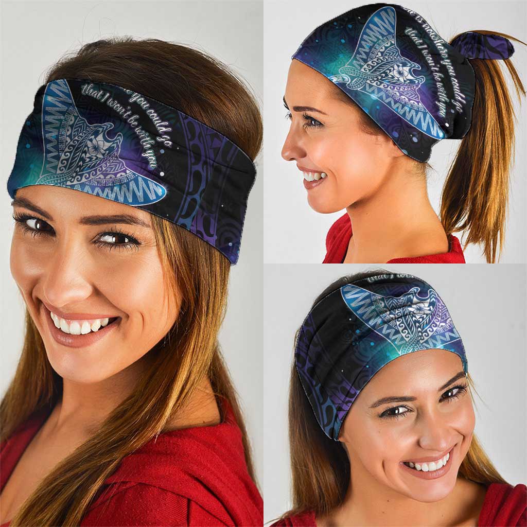 Polynesian Tala Manta Ray Neck Gaiter Nowhere You Could Go That I Won't Be With You LT7