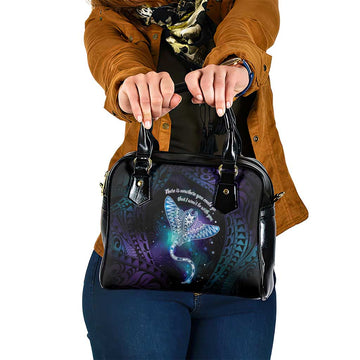 Polynesian Tala Manta Ray Shoulder Handbag Nowhere You Could Go That I Won't Be With You LT7