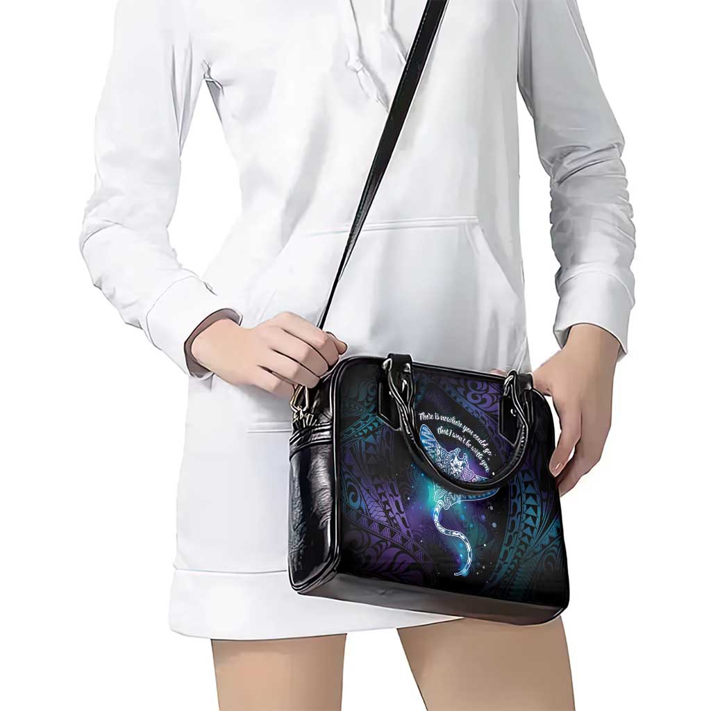 Polynesian Tala Manta Ray Shoulder Handbag Nowhere You Could Go That I Won't Be With You LT7