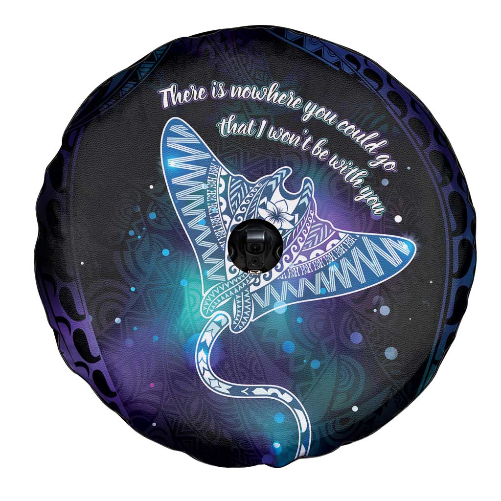 Polynesian Tala Manta Ray Spare Tire Cover Nowhere You Could Go That I Won't Be With You LT7
